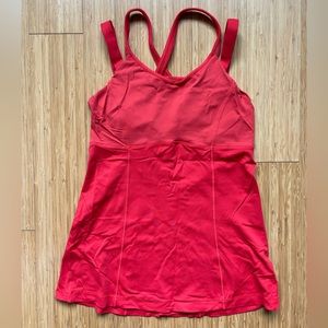 Lululemon Red Workout Top